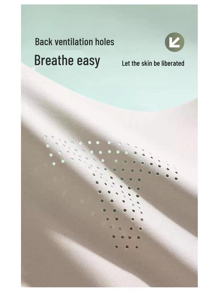 Invisible Ultra-Thin Summer Foundation Tank Top Binder Bra for Women with Big Chest Support