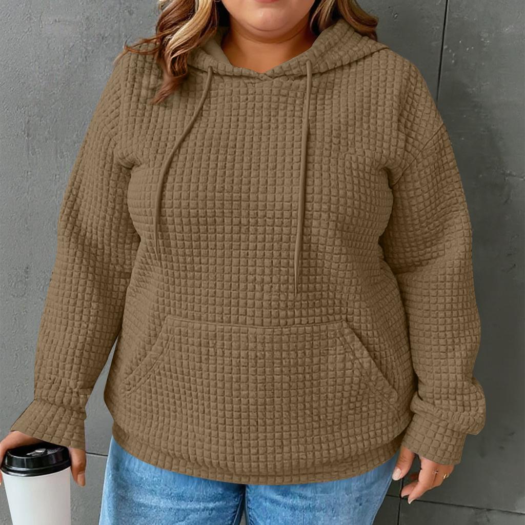 Женские толстовки с капюшоном, с длинным рукавом, повседневные, со шнурком, свитшоты, пуловер, карманы, топы