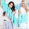 EU & US Romantic Wedding Room or Birthday Paper Tassel Curtain (35cm) DIY Festive Decoration