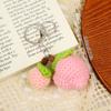Artificial Crocheted Fruit Decorative Keychains Key Rings Key Chains Rings Holders Bags Pendants Key Holders Gift Accessories
