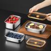 304 Stainless Steel Vacuum Fresh-keeping Box Heatable Bento Lunch Box Refrigerator Sealed Food Container With Lid