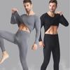 Men's Thin Style Warm Autumn Underwear Set: Top and Pants