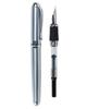 Gullor X750 Broad 18KGP Best Metal Pen Advanced Full Silver Matte Fountain Pen -