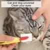 Щетка для ухода за глазами питомца Мягкая силиконовая расческа для удаления слезных пятен Щетка для чистки глаз собаки с нескользящей ручкой Нежный инструмент для ухода за питомцем