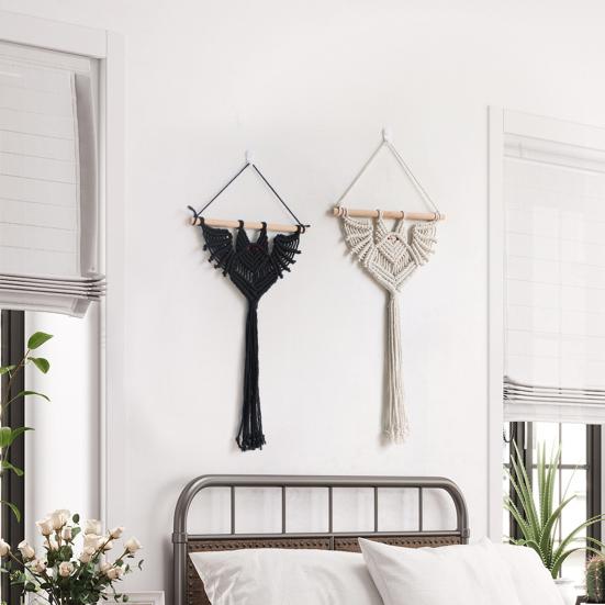 Готическая летучая мышь, подвесной плантатор, тканая летучая мышь, подвесной гобелен, сочный горшок, воздушный держатель для растений, домашний декор, украшение для любителей растений, подарки