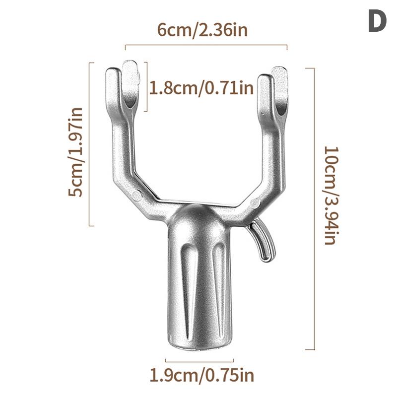 Вешалка для одежды из алюминиевого сплава, прочные аксессуары для дома, вилка для подвешивания белья