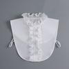 Korean Stand Fake Collar for Women Shirt Front Ties Detachable Collar Stand Dress Sweater False Collar Girls Fuax Cols Accessory