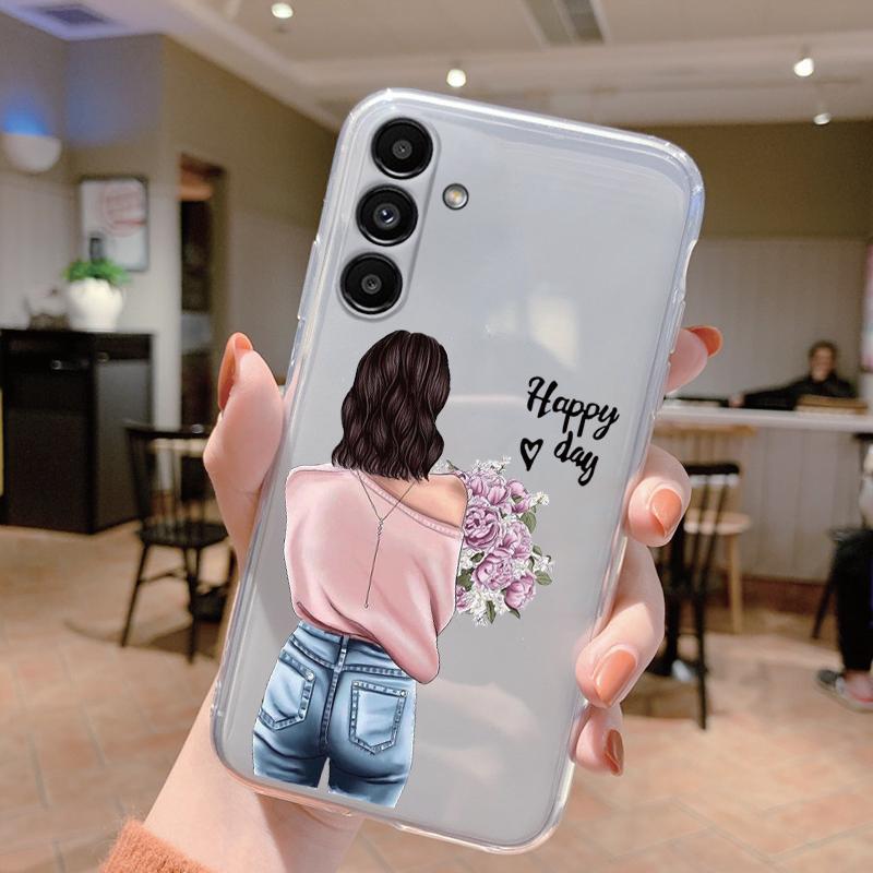 For Samsung A15 5G Case 6.5 inch Face Cover Soft Silicone Clear TPU Phone Case For Samsung Galaxy A56 A16 A26 A36 Fundas Bumper