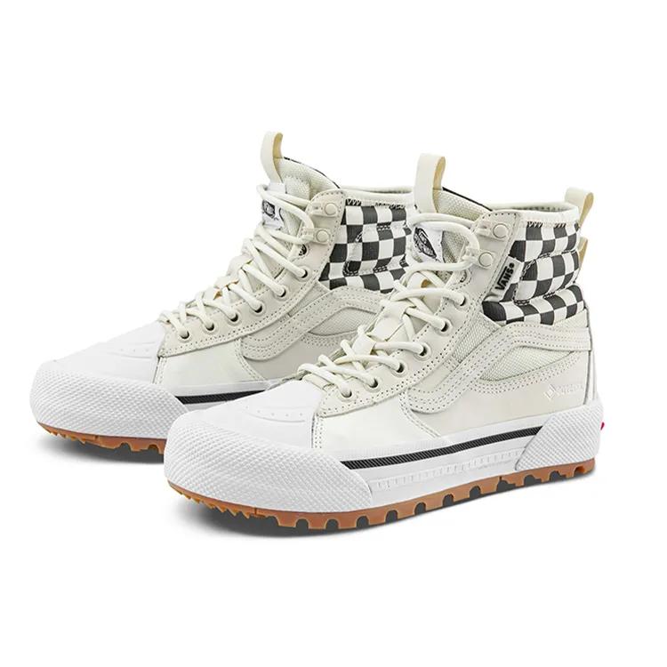 Vans Sk8-Hi GORE-TEX MTE-3 'Шахматная клетка' (унисекс) Кеды для скейтбординга True White / Black VN0A5I1127I