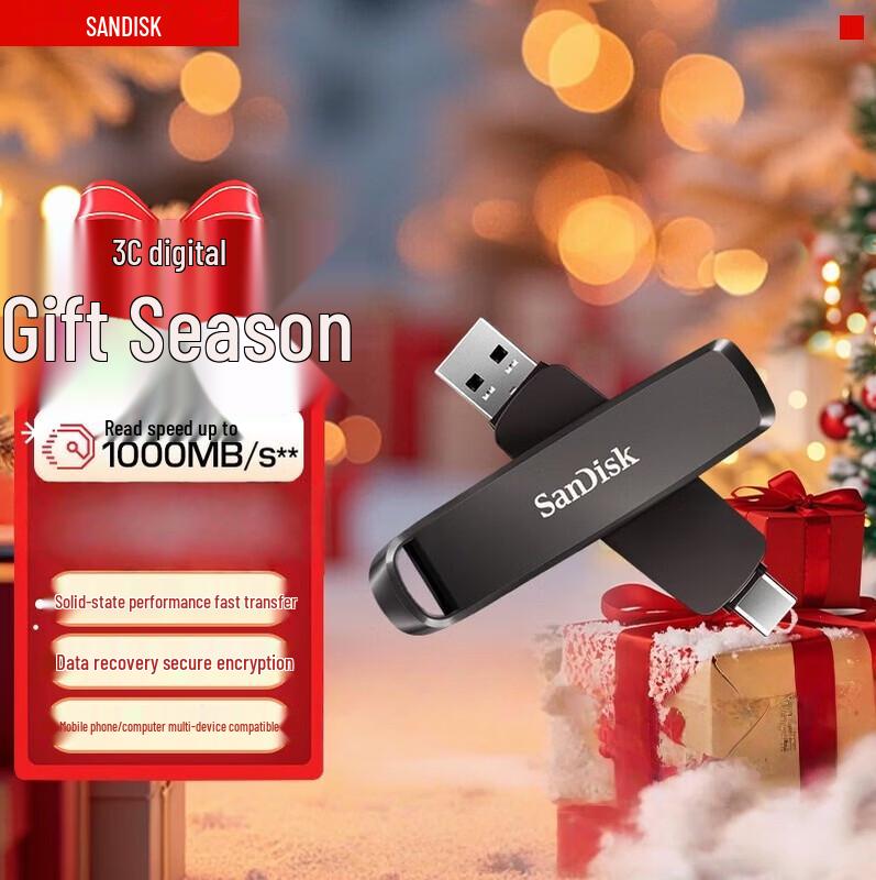 SanDisk 1 ТБ USB 3.2 Type-C Двухдисковый SSD