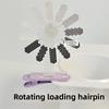 Cute Creative Downtime Hair Clip Moving Rotating Duckbill Clip Brain Loading Headband  Party