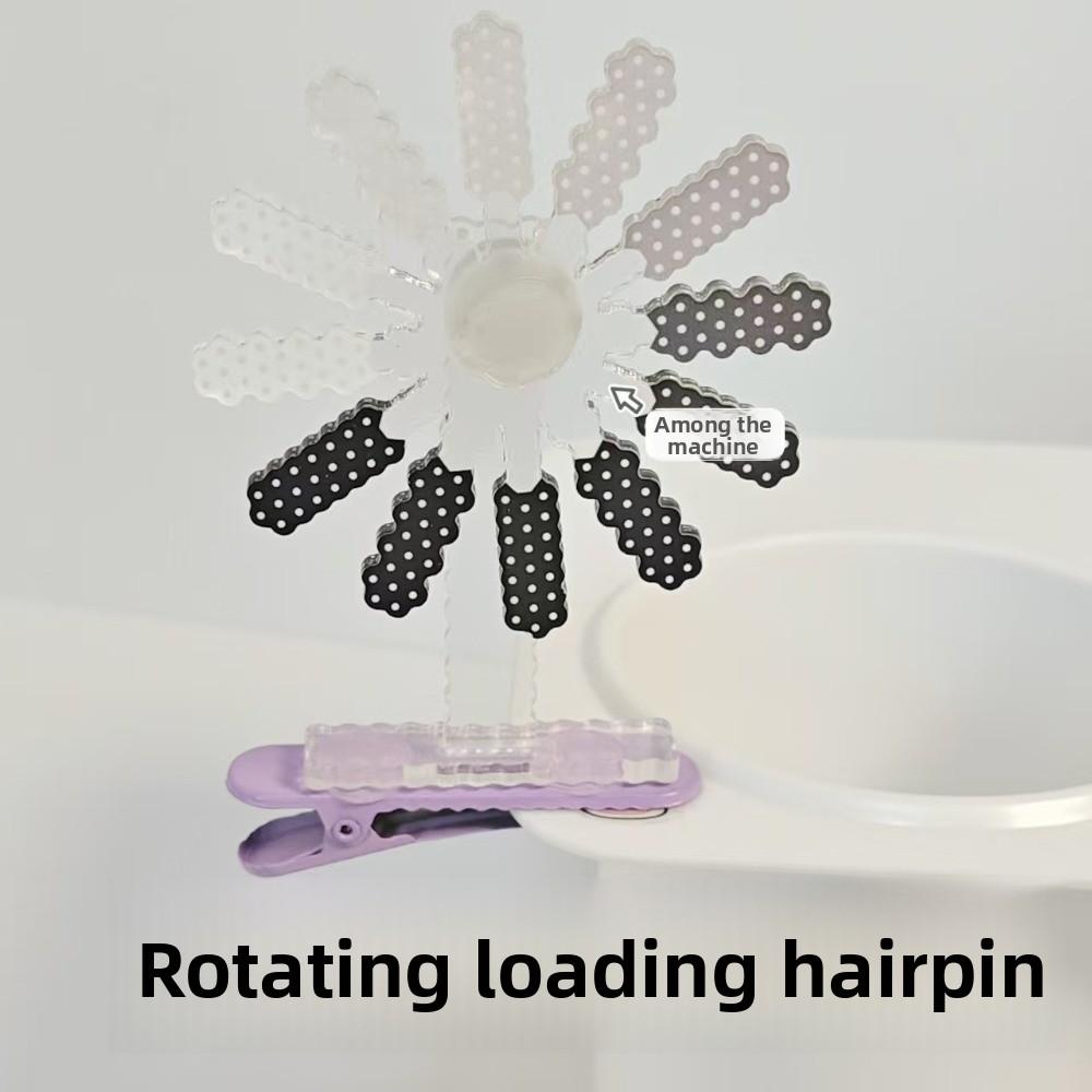 Cute Creative Downtime Hair Clip Moving Rotating Duckbill Clip Brain Loading Headband Party