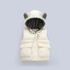 Toddler Hooded Vest with Bear Ears, Warm Padded Gilet for Boys and Girls, Autumn Spring Outfit, Age 1–6