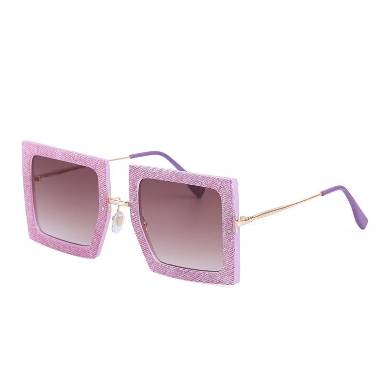 Korean Thin Legs Square Frame Sunglasses Women'S High-End African Sunglasses Women