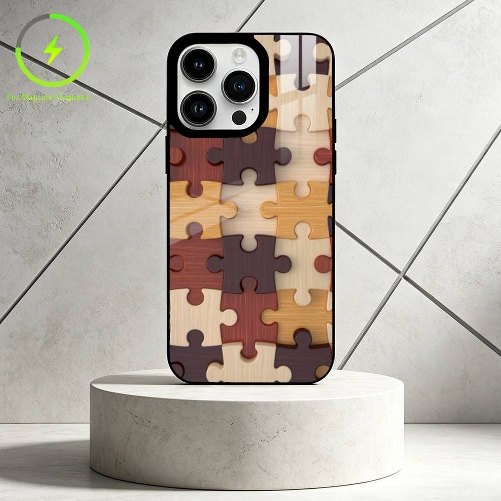 M-Современная абстракция Чехол для телефона Для iPhone 17 16 15 14 13 12 Pro Max Plus для Зеркальный Беспроводной Магнитный Чехол