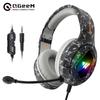 USB+3.5mm+4Pin Gaming Earphone Gaming Headset Earphone Headphone Handfree RGB Backlit Wired Earphones for PS4 PS5 XBOX PC Mobile
