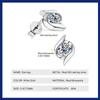 Витые серьги-гвоздики для женщин, серьги с муассанитом и бриллиантами 0,5 карата, ювелирные изделия из стерлингового серебра 925 пробы, подарок на день рождения для девочек