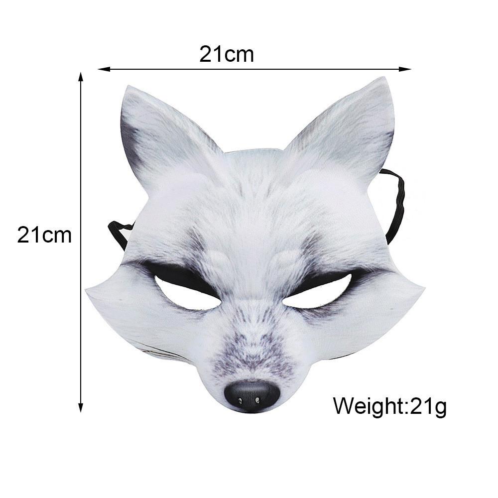Eva Fox Mask Costume Accessory For Halloween Party And Cosplay Events