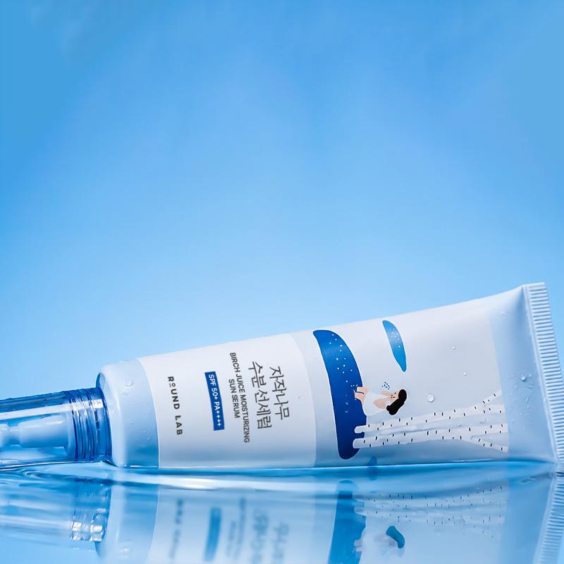 ROUND LAB Березовый Сок Увлажняющая Солнцезащитная Сыворотка SPF 50+ PA++++ 50 мл