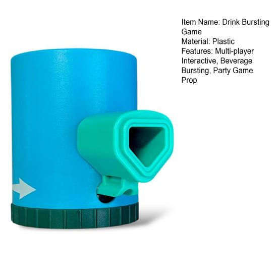 Twist-and-Pass Party Game Multi-player Interactive Beverage Bursting Roulette Game Adults Family Night Bar Bachelor Party Game Prop