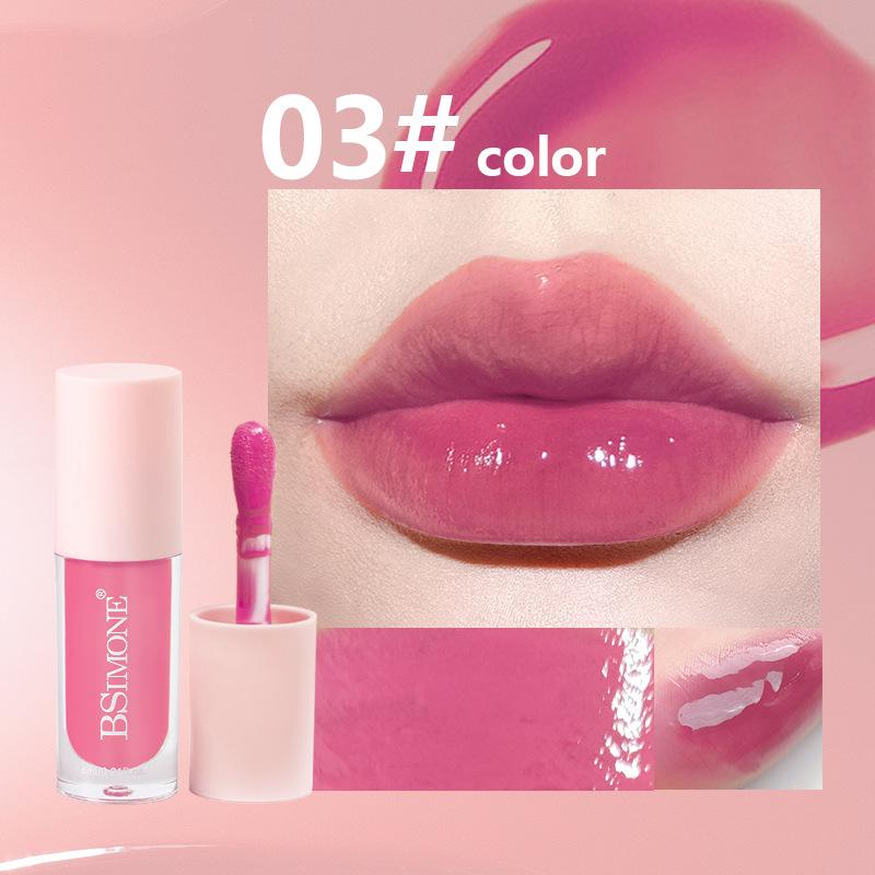 Watery Lip Glaze Lipstick Pearlescent Shimmer Watery Plumping Lip Gloss Moisturizing Plump Lips