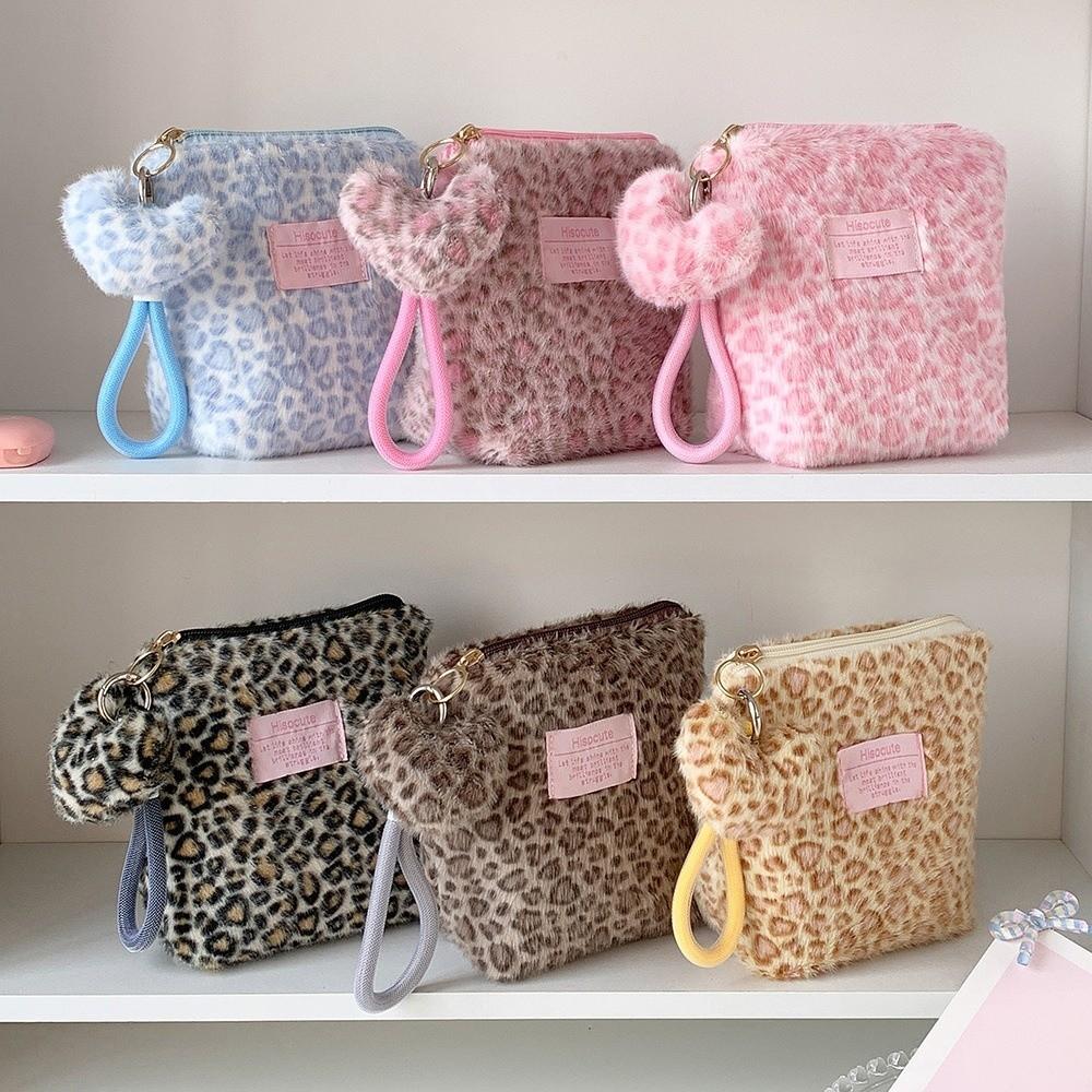 Handbag Make Up Pouch Bag Versatile Pouches Bag Organizer Leopard Print Makeup Bag Lipstick
