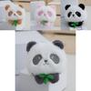 Adorable Cartoon Panda Plush Keychain Toy Cute Stuffed Bag Charm Gift For Couples