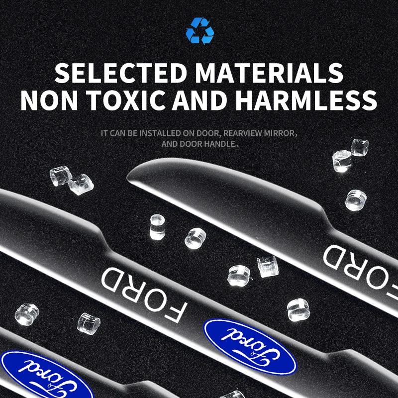 Hot New Transparent Car Door Anti-collision Protector Bumper Strip Sticker For Ford Fiesta Mondeo Fusion Explorer Escape Shelby