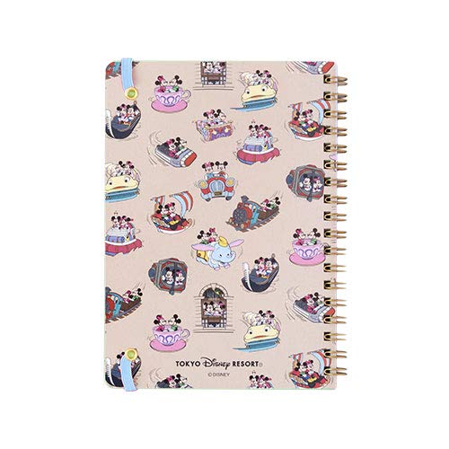 Mickey & Minnie Notebook (Pink) Attraction Design Series 2019 Retro Disney Merchandise Souvenir [Tokyo Disney Resort Exclusive]
