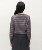 MUSINSA STANDARD WOMAN Women'S Multi-Stripe Crew Neck Knit [Gray]