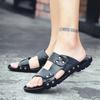 Fashion Platform Shoes Genuine Leathe Beach Sandals Man Trend 2025 Designer Luxury Mascullino Original Fun Fashion Y2k Slippers for Men