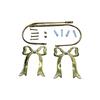 Modern Yellow bend Drapery Fasteners produced Of Quality Metal Perfect For French fashion Openings