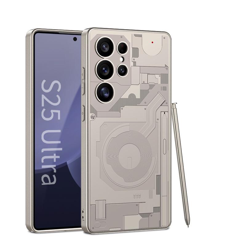 Матовый защитный чехол для телефона Samsung S25 Ultra с рисунком печатной платы