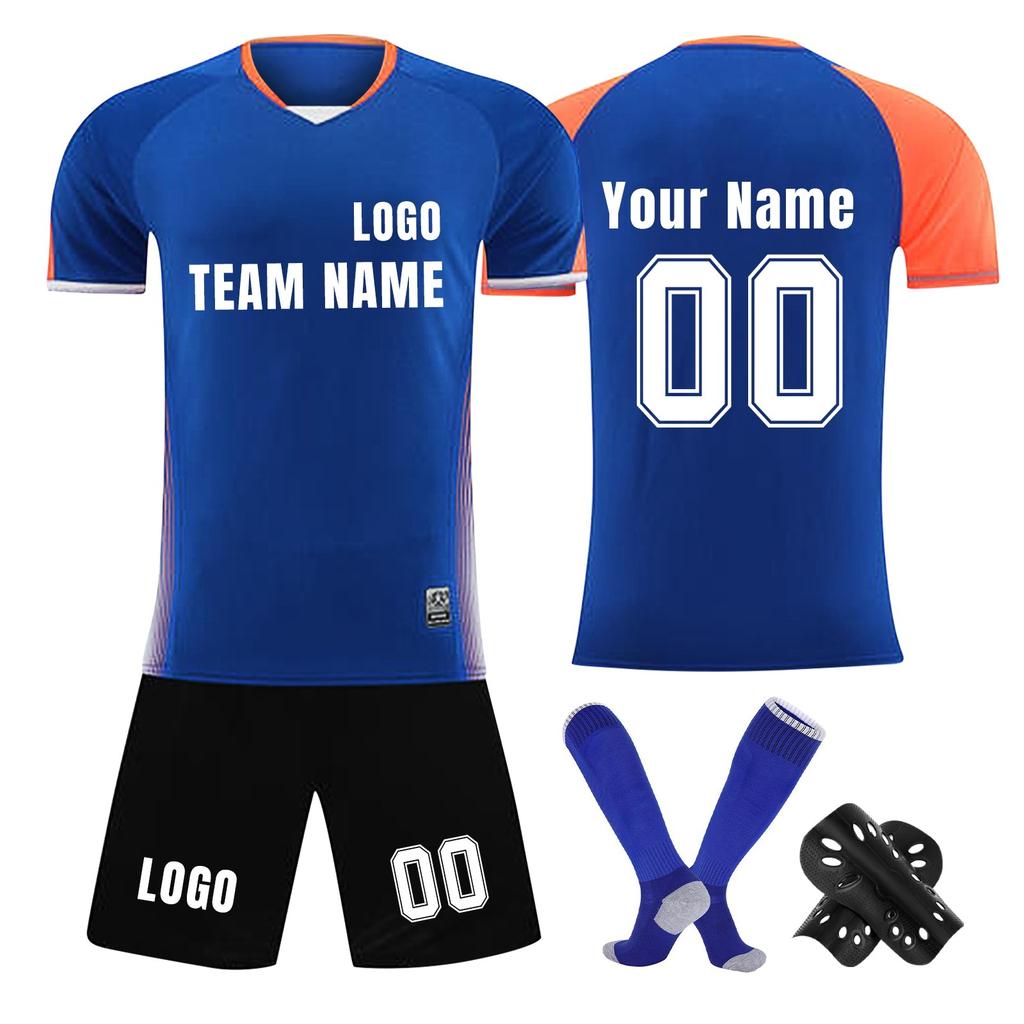 Personalised Shirts Kit Mens Girls With Name Number Custom Football Jerseys For Boys Training Suit