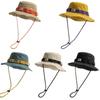 Breathable Fisherman Hat Contrast Color Mountaineering Hat Cute Camping Hat  Women's