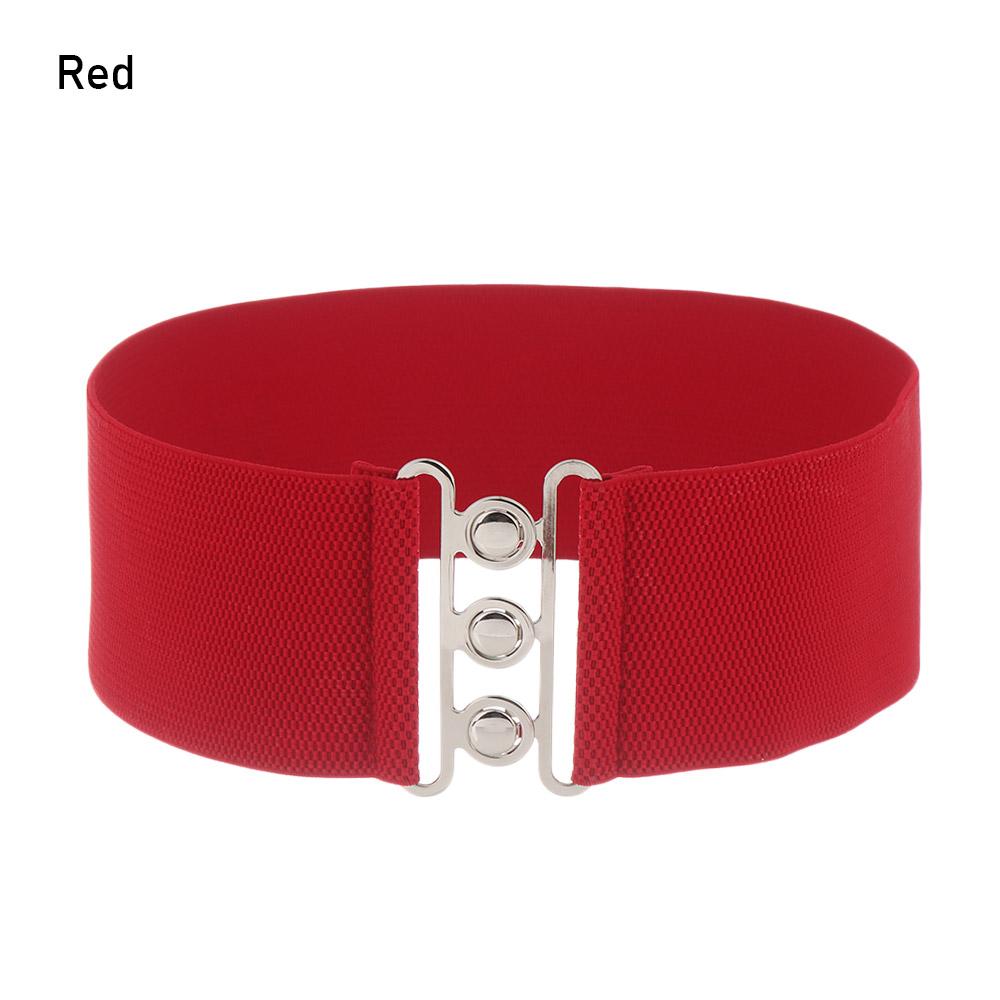 Женское повседневное широкое эластичное платье с поясом на талии, пояс с металлической пряжкой