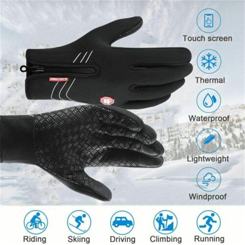 Windproof Women Men Ski Gloves Cycling Gloves Touch Screen Mitten Winter Warm Gloves