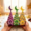 12 шт. Бумажная подарочная коробка Ид Мубарак, пакеты для угощений, узор «Лунное Замковое Королевство», коробка-фонарик Луна, коробка для сюрприза, украшение, коробка Рамадан Карим
