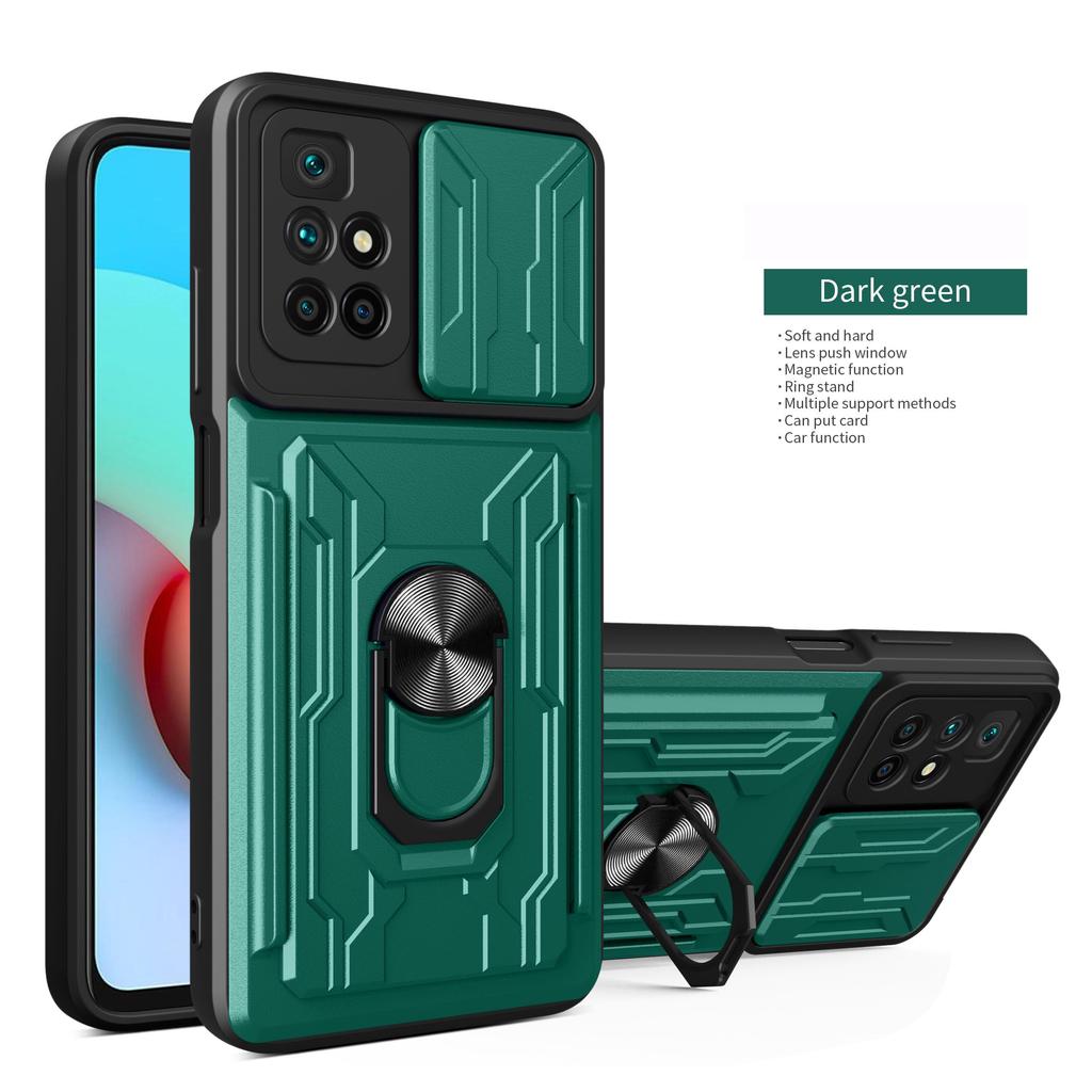 Camera Lens Protection Case For Samsung A02S A22 A12 A30 A50 S20 Ultra iPhone 11 12 13 Pro Max Removable Card Slot Bracket Finger Ring Phone Cover