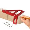 45/90 Degree Aluminum Alloy Miter Triangle Ruler High Precision Layout Measuring Tool Woodworking Square Protractor 3D Multi Angle Measuring Ruler