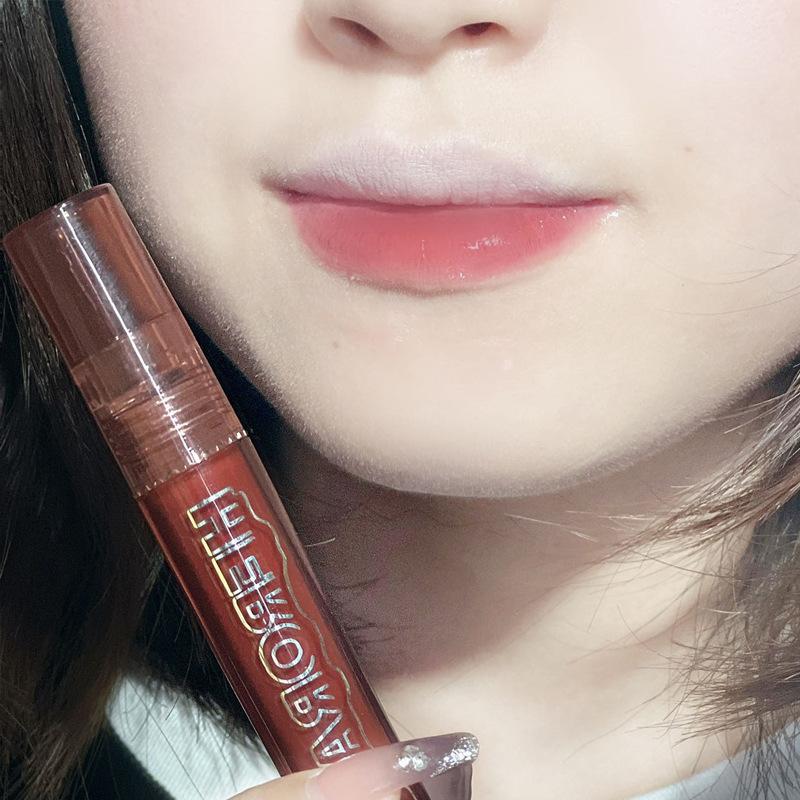 HER ORANGE Lava Paste Шоколадное зеркало Глазурь для губ Водяной туман Роса для губ Женский блеск для губ Нектар для губ Водный блеск Помада Летняя глазурь для губ