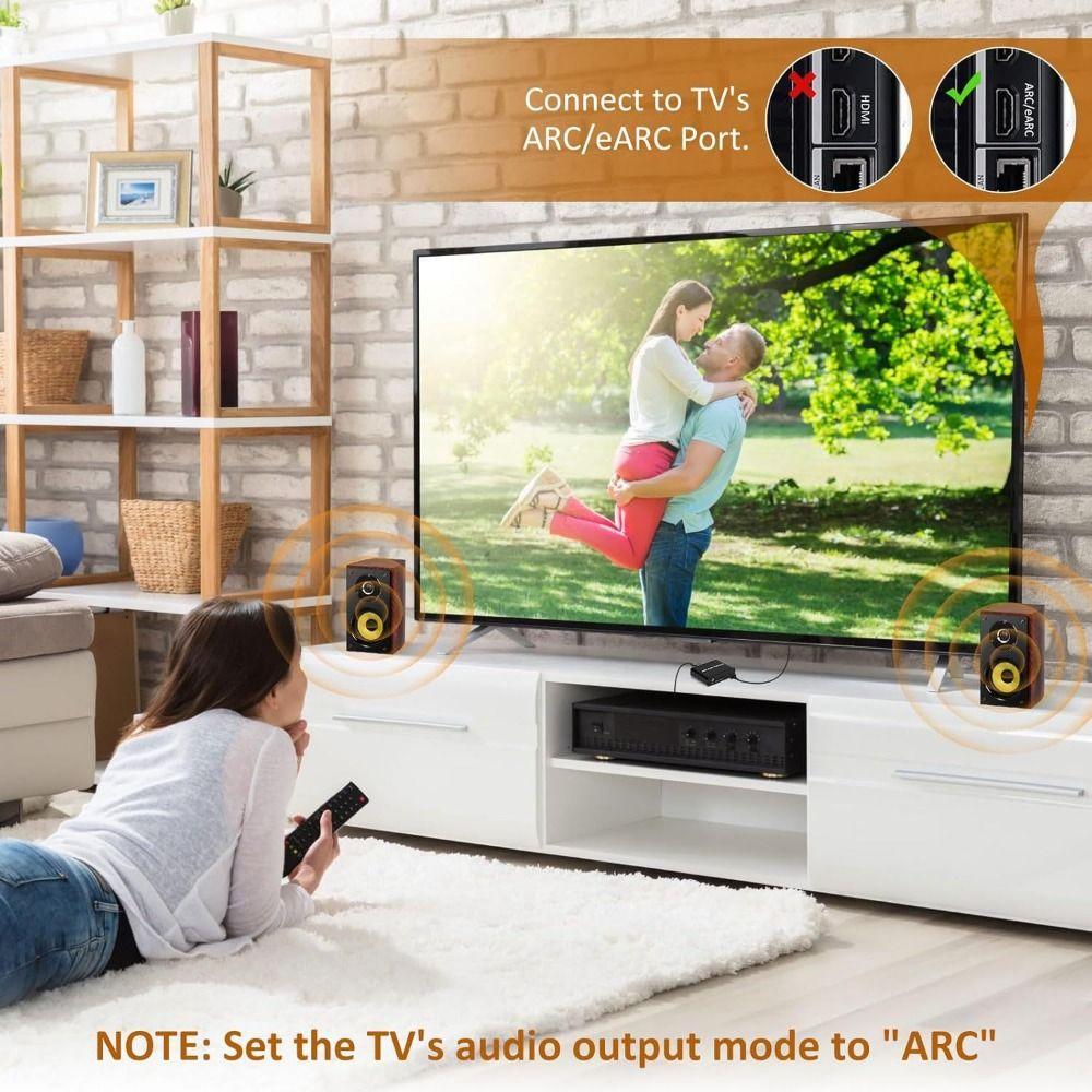 ЦАП SPDIF Коаксиальный RCA ARC Аудиоадаптер Цифро-аналоговый Аудиоконвертер Для ТВ Монитора