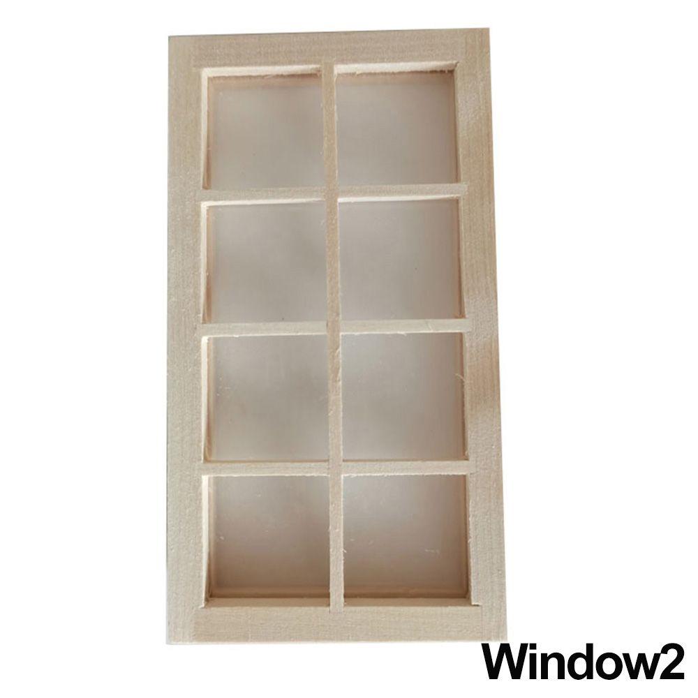 Frame DIY Accessories Doll House Supplies Unpainted Furniture Miniature Gate Dollhouse Door Window