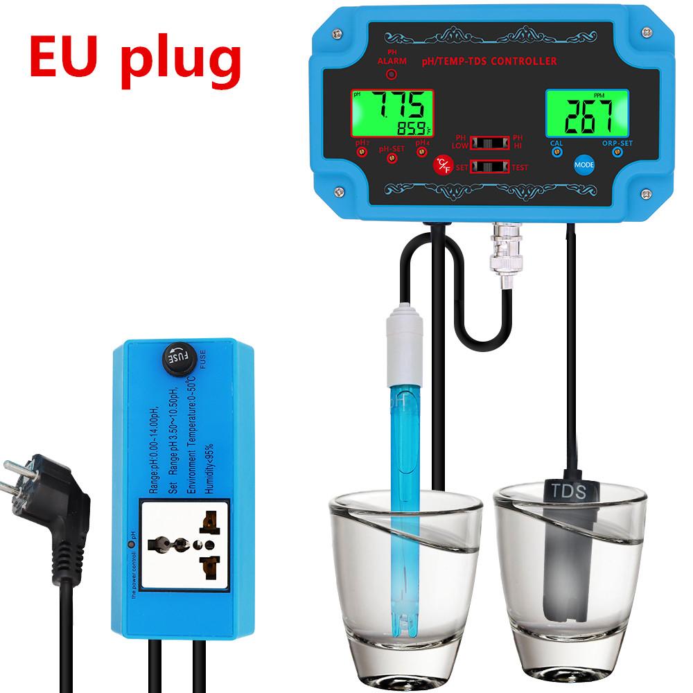 3 в 1 pH/TDS/TEMP метр PH-2826 Детектор pH Контроллер с электродом BNC типа зонда Тестер качества воды для аквариума