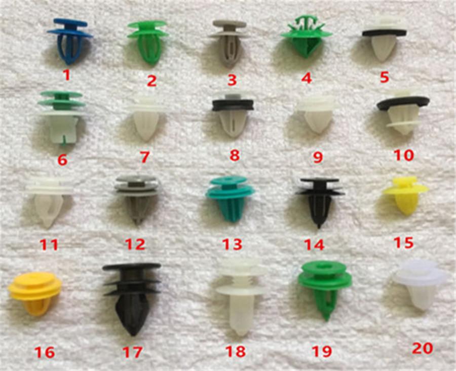 100X Смешанный Автомобильный Крепеж Пластиковый Винт Заклепка Клипса Для Панели Приборов Бампера Автомобиля