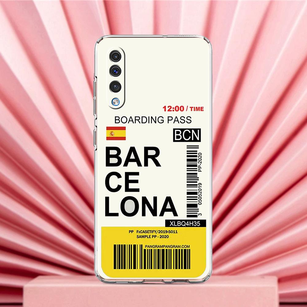 Чехол Для Samsung A56 A36 A26 A24 A16 A14 A12 A32 A50 A70 A22 A40 A34 A54 A42 A52 5G A06 Обложка Мировой Городской Билет Путешествия Нью-Йорк