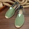 Fashion Autumn Men Canvas Shoes Breathable Men's Casual Shoes Slip-On Hemp Shoes Graffiti Espadrilles Women Footwear Flats