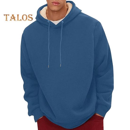 Зимняя мужская толстовка с капюшоном на бархатной подкладке, свободная, с длинными рукавами, со шнурком, большого размера, средней длины, с эластичными манжетами и подолом, повседневная толстовка для пары