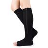 Zippered Compression Socks Thigh-High Zipper Toeless Design Compression Stockings for Men & Women High Quality Nylon Fabric