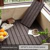 Напольное покрытие для улицы с замковым соединением, Пластиково-деревянное напольное покрытие для улицы, Коврик для пола на балкон и в ванную, Экологически чистый, Антикоррозийный, Терраса без лаг